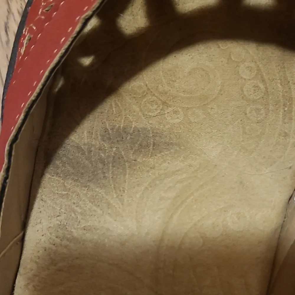 JBU Women's Red Floral Cut-Out Flats - Picture 6 of 8